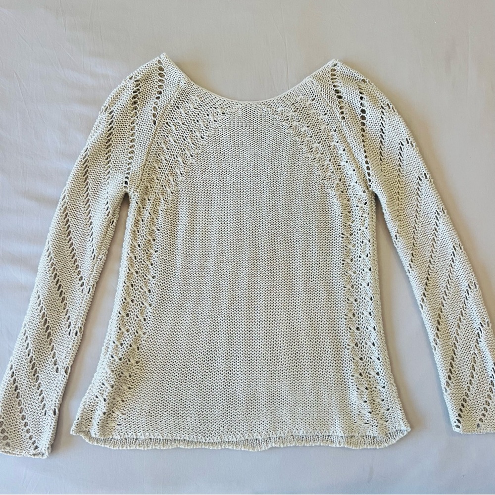 Beige/tan Netted Top - Picture 3 of 4